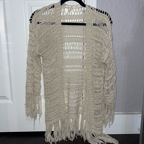 LF Millau Fringe Cardigan Size Small - Picture 1 of 4